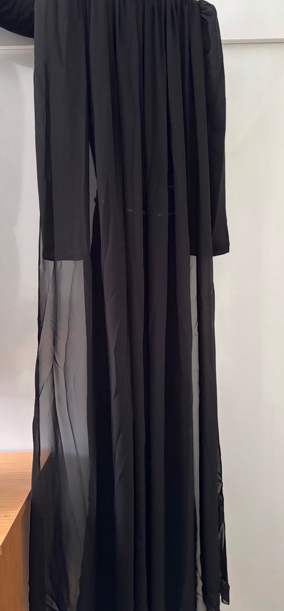 Siyah Uzun Kadın Tulum - Görsel 3