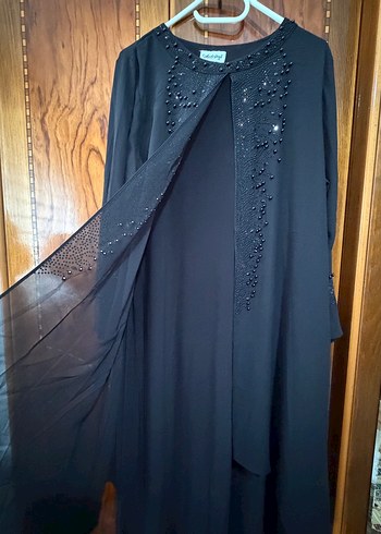 Uzun Kollu Siyah Piliseli Kadın Elbise - Görsel 4