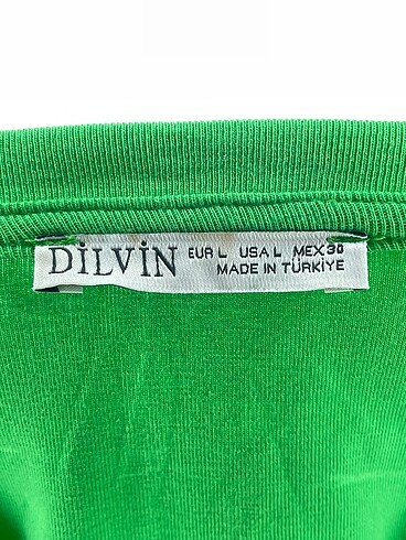 l Beden yeşil Renk Dilvin T-shirt %70 İndirimli.