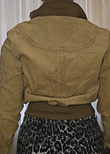 m Beden camel Renk Colour block yk2 kollu vintage ceket