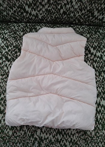 Pembe Kız Çocuk Kürklü Şişme Yelek - Görsel 2
