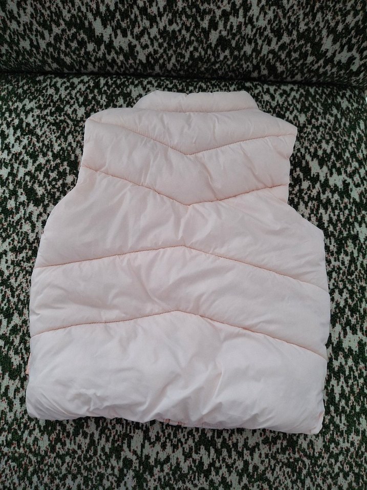 Pembe Kız Çocuk Kürklü Şişme Yelek - Görsel 2