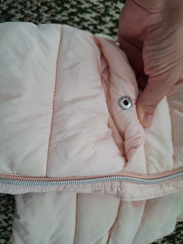 Pembe Kız Çocuk Kürklü Şişme Yelek - Görsel 3