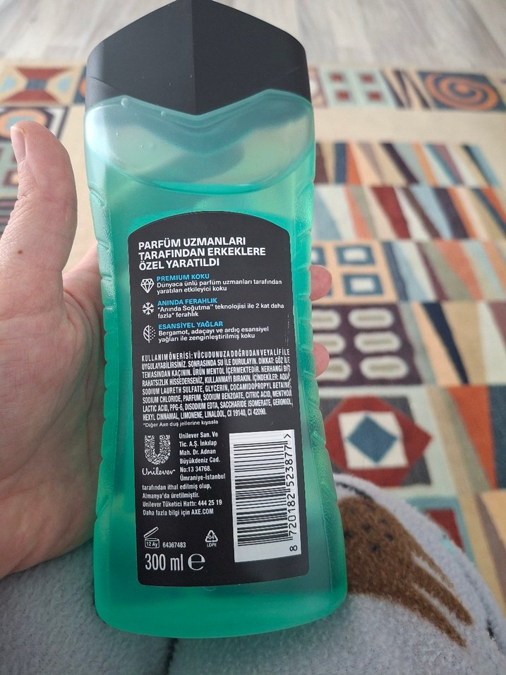AXE Aqua Bergamot 300ml Duş Jeli - Görsel 2