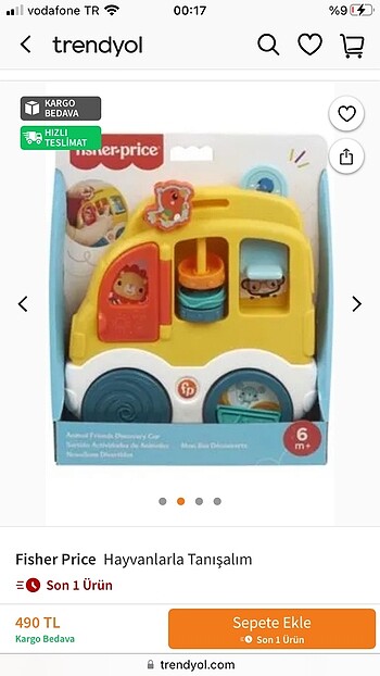 Fisher Price Fisher Price Hayvanlarla tanışalım
