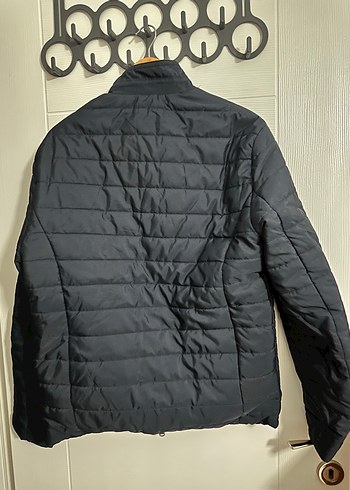 Diğer Erkek Fermuarlı Koyu Gri Biker Mont