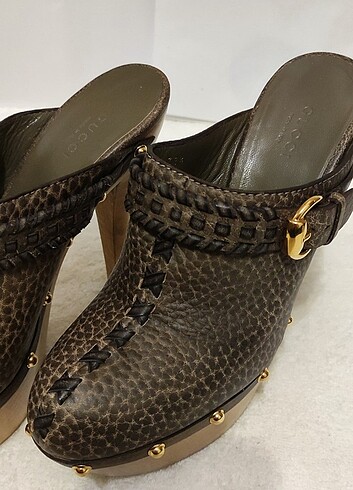 37,5 Beden haki Renk Gucci - Kadın Terlik 37½ numara - Made in Italy
