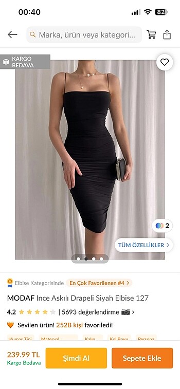 m Beden siyah Renk Elbise