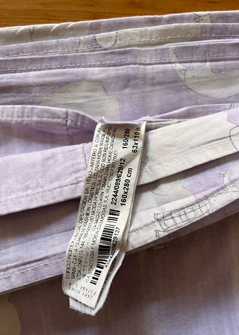 Zara Home Beyaz ve pastel renkli nevresim ve çarşafı