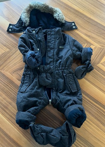 Kemerli Koyu Gri Astronot Tulum - Görsel 3