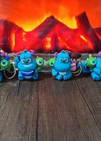 Sevimli Canavarlar Figür Anahtarlık Seti - Görsel 6