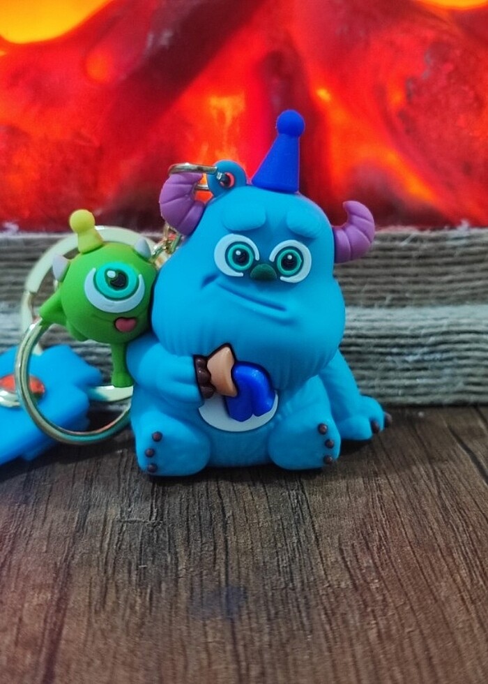 Sevimli Canavarlar Figür Anahtarlık Seti - Görsel 4