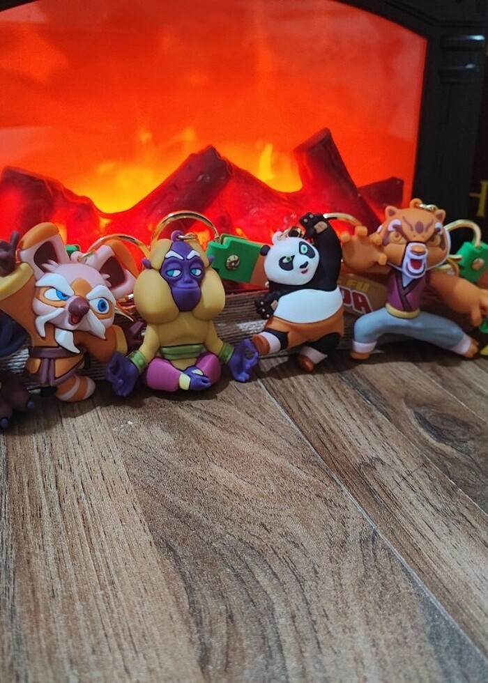 Kung Fu Panda Figür Anahtarlık Seti - Görsel 4