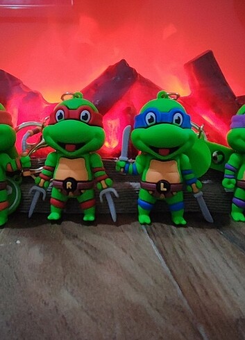 Ninja Turtles Figür Anahtarlık Seti - Görsel 7