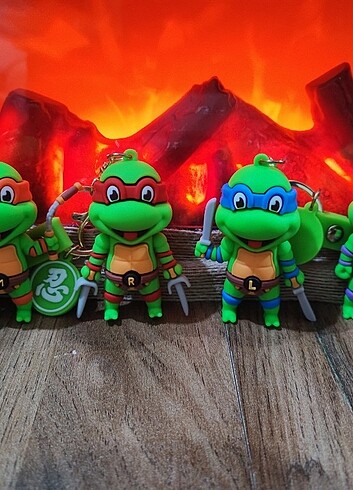 Ninja Turtles Figür Anahtarlık Seti - Görsel 2