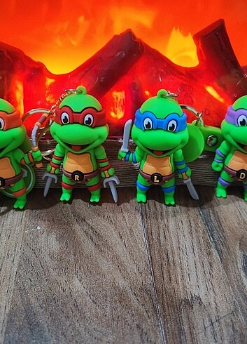 Ninja Turtles Figür Anahtarlık Seti - Görsel 8