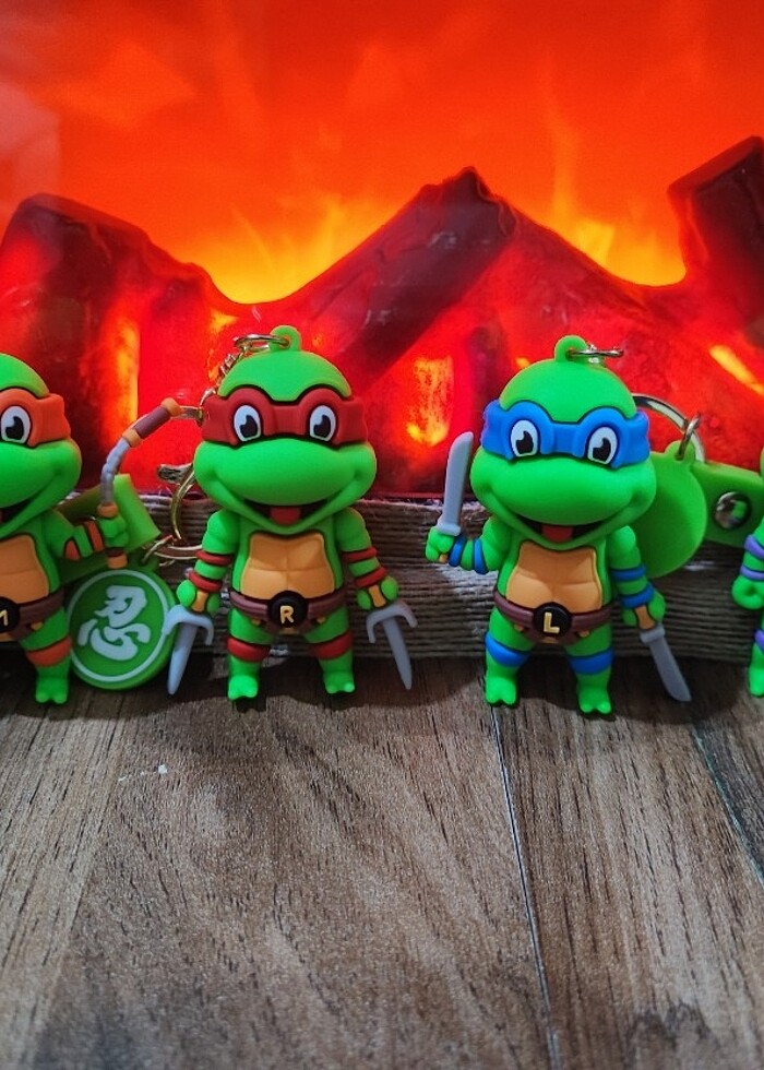 Ninja Turtles Figür Anahtarlık Seti - Görsel 2