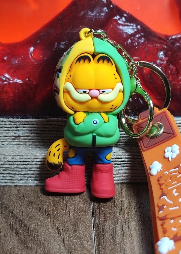 Garfield Figür Anahtarlık Seti - Görsel 4