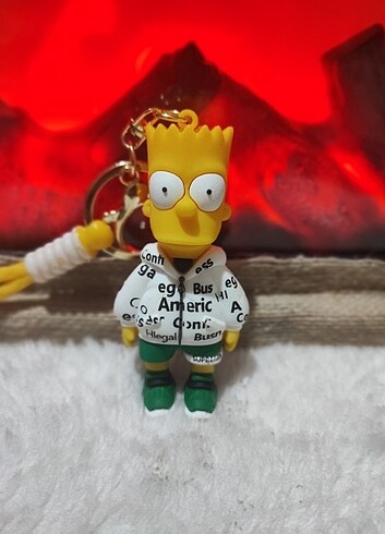 Simpsons Figür Anahtarlık Seti - Görsel 7