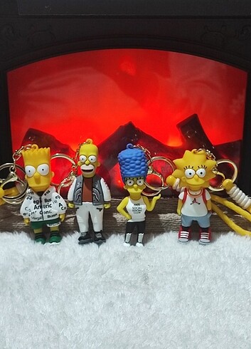 Simpsons Figür Anahtarlık Seti - Görsel 6