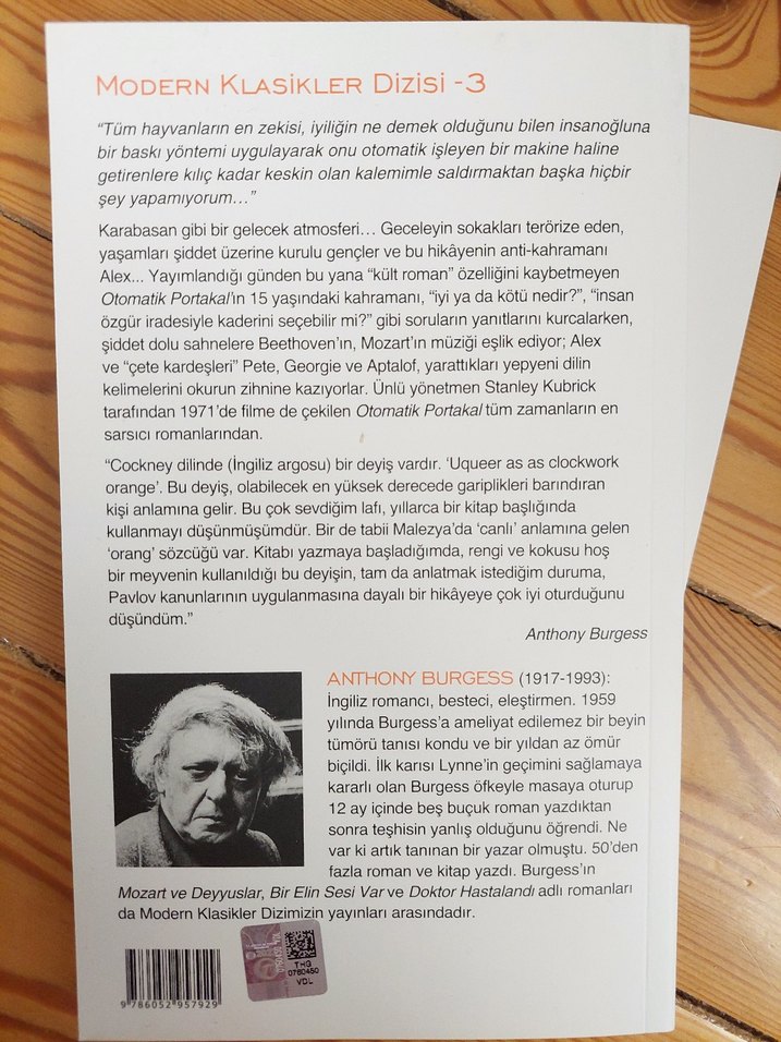 Otomatik Portakal - Anthony Burgess - Görsel 2
