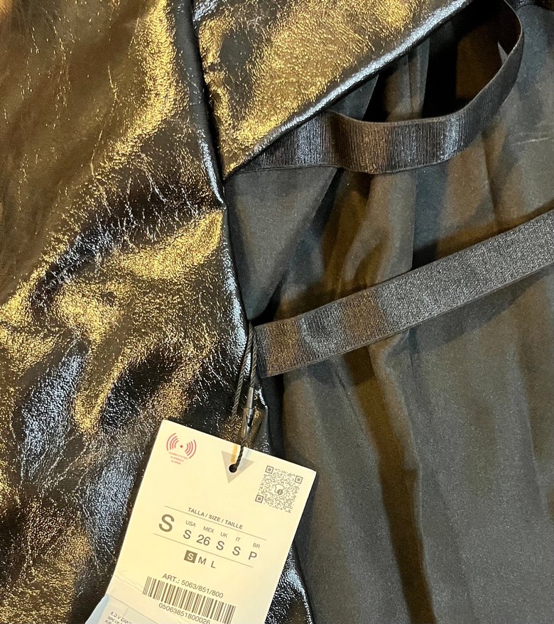 Siyah Deri Kadın Midi Boy Dar Kesim Jean - Görsel 5