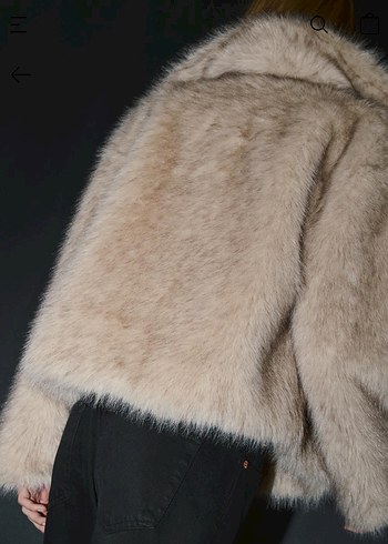 Kadın Bej Kürk Detaylı Uzun Kollu Ceket - Görsel 2