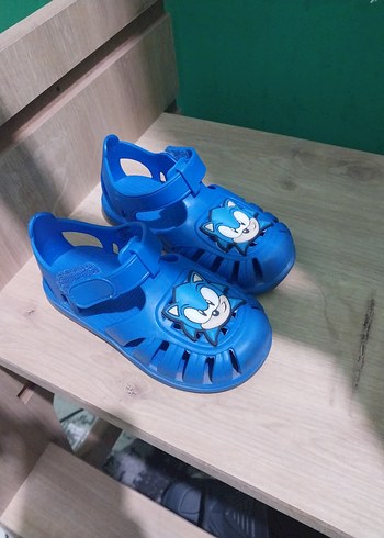 Mavi Baskılı Erkek Çocuk Sandalet