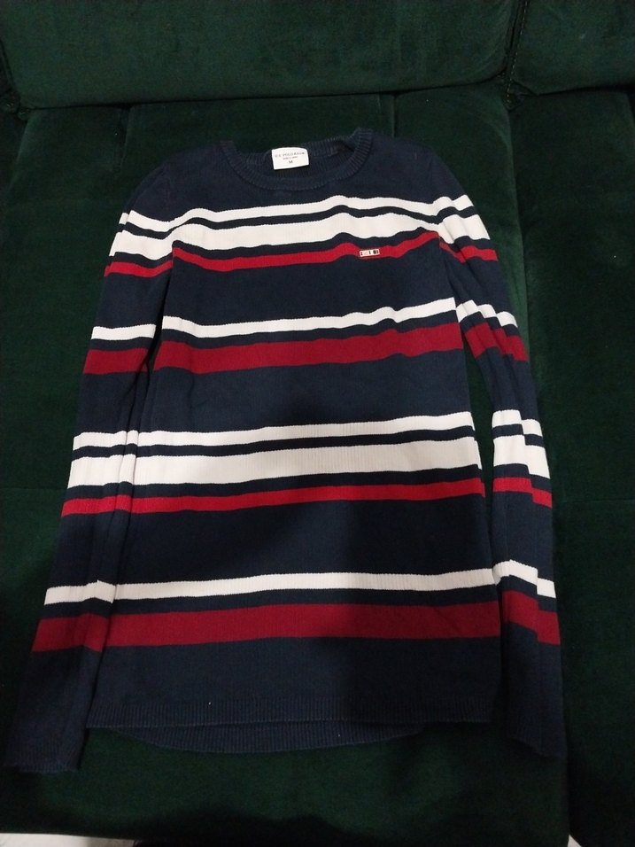 Çizgili kadın Triko Kazak - Görsel 5