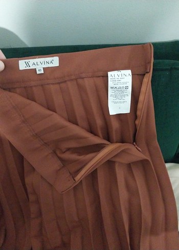 Kadın taba Piliseli Uzun Etek - Görsel 2