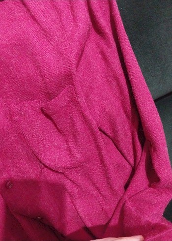 İşlemeli mürdüm Kadın Gömlek - Görsel 4