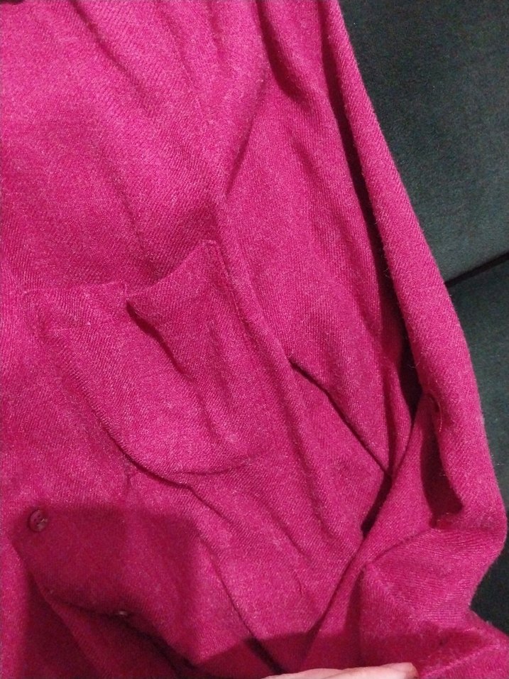 İşlemeli mürdüm Kadın Gömlek - Görsel 4