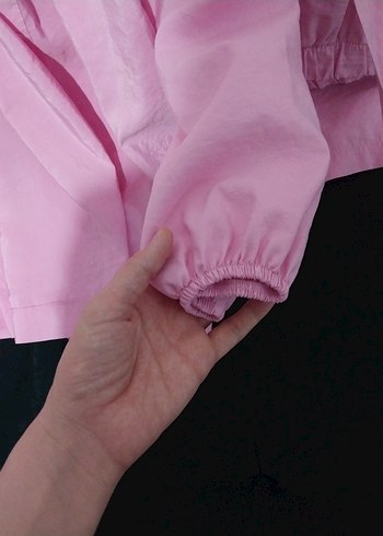 Pembe Uzun Kollu tunik pantolon takımı - Görsel 3