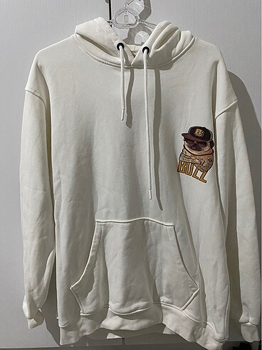 Beyaz Sweatshirt (Hoodie)