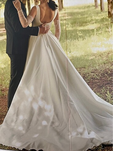 Saten gelinlik - Görsel 2