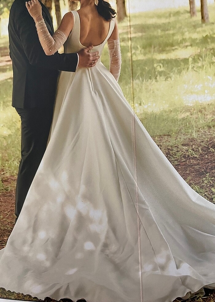 Saten gelinlik - Görsel 2