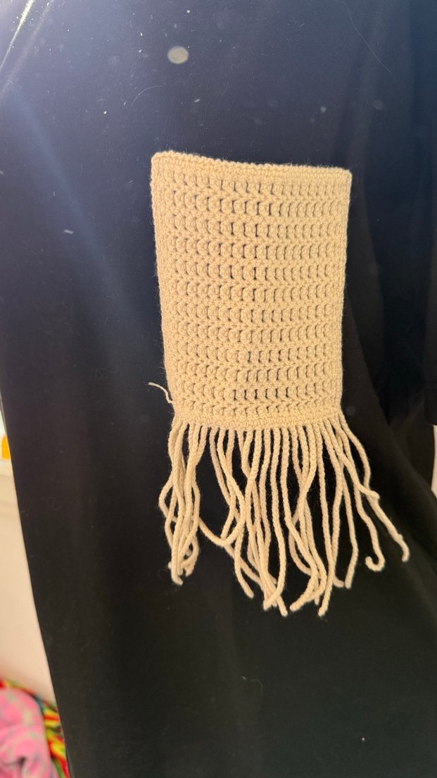 Bohem Siyah Kısa Kollu Hamile Tişörtü - Görsel 2