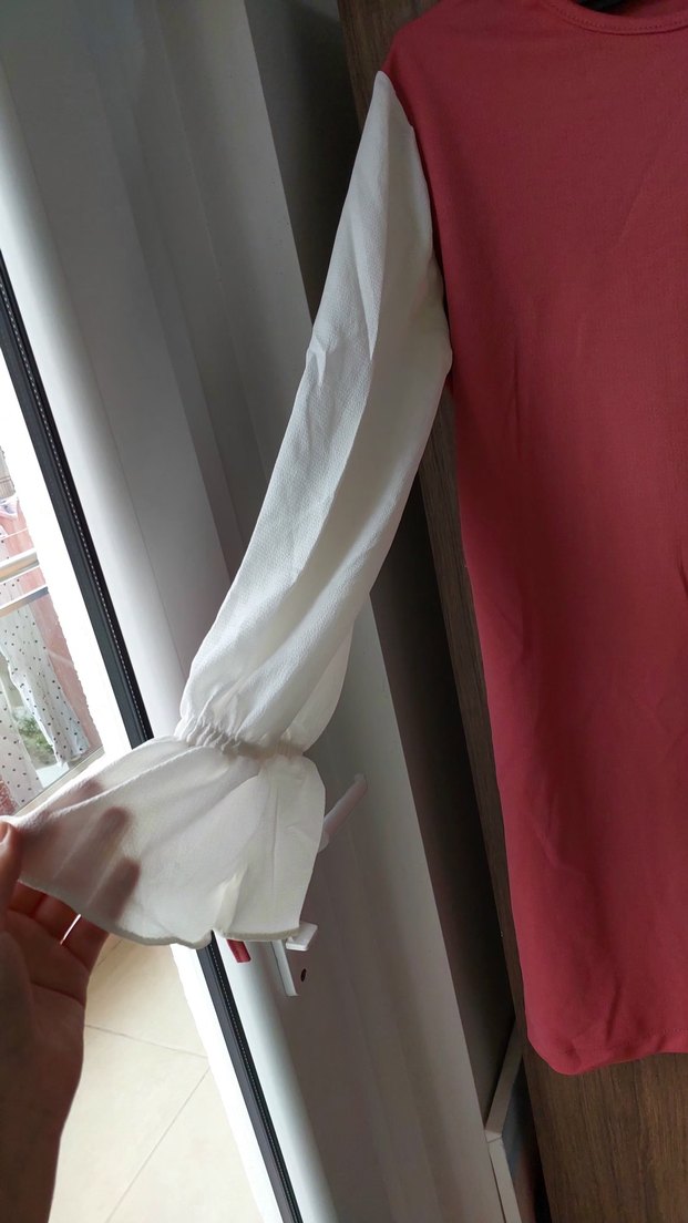 Pembe Midi Kadın Tunik Uzun Kollu - Görsel 3