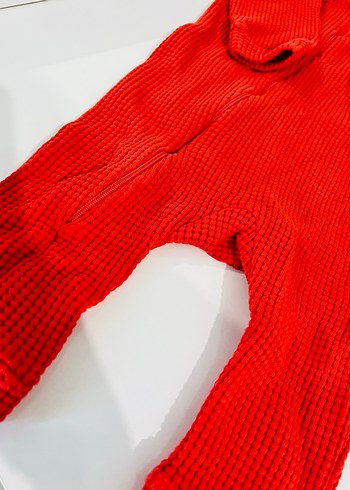 Kapüşonlu Kırmızı Erkek Çocuk uyku tulumu - Görsel 4