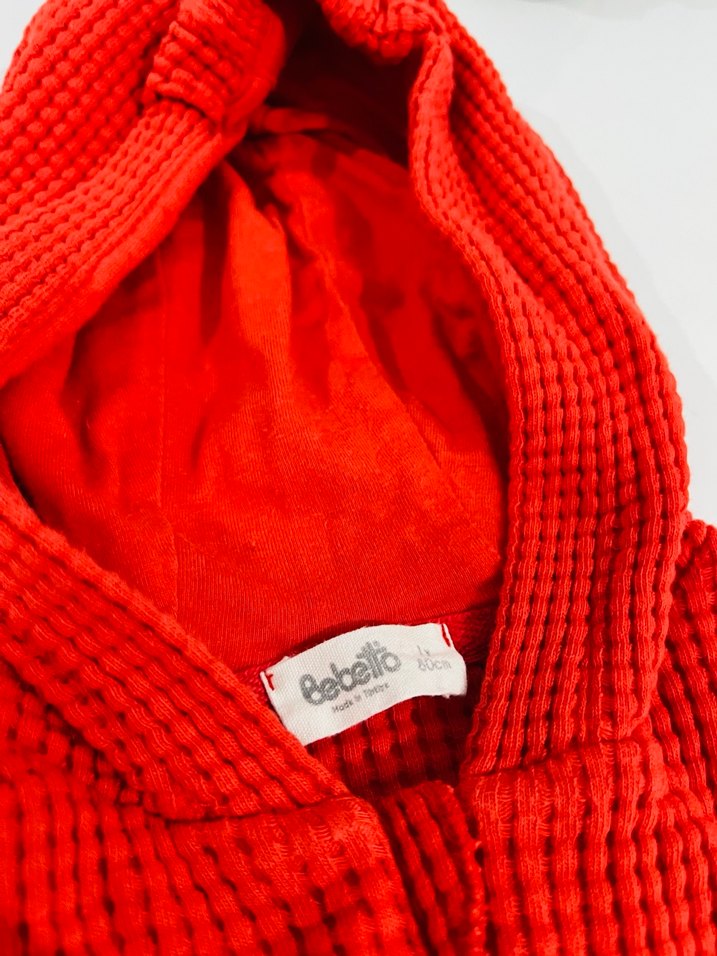 Kapüşonlu Kırmızı Erkek Çocuk uyku tulumu - Görsel 3