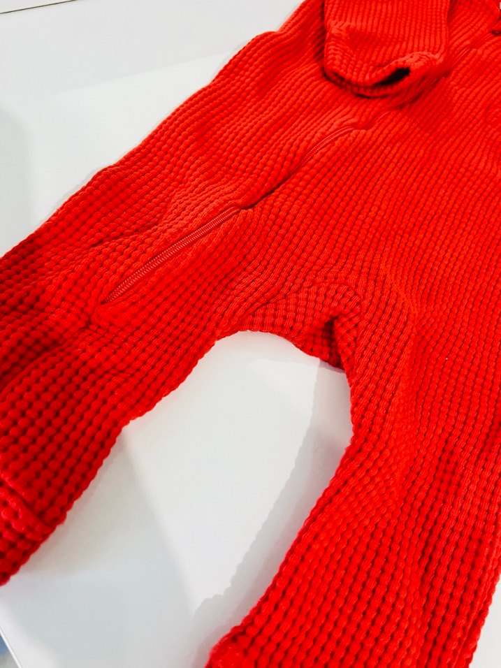 Kapüşonlu Kırmızı Erkek Çocuk uyku tulumu - Görsel 4