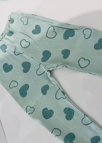 Kız Çocuk Yeşil Baskılı Sweatshirt pantolon takım - Görsel 3