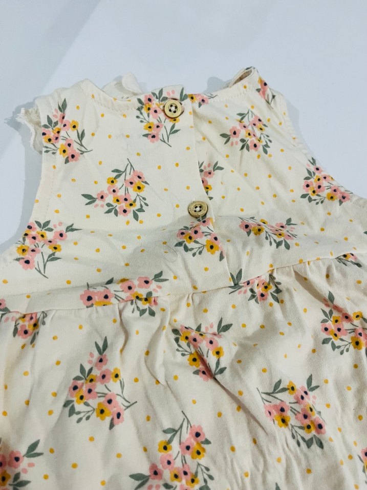 Dantel Yakalı Nakışlı Kız tulum - Görsel 2