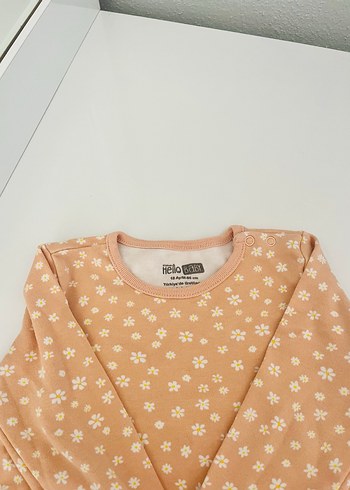 Çiçek Desenli Uzun Kollu Kız tulum - Görsel 3