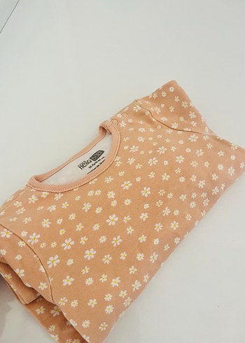 Çiçek Desenli Uzun Kollu Kız tulum - Görsel 4