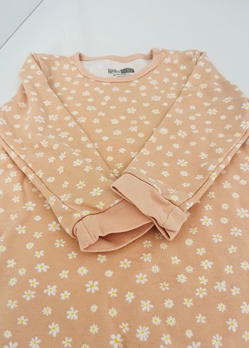 Çiçek Desenli Uzun Kollu Kız tulum - Görsel 2