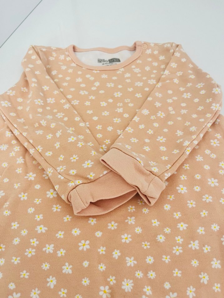 Çiçek Desenli Uzun Kollu Kız tulum - Görsel 2