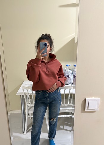 boyfirend kesim Kadın Kot Pantolon - Görsel 3