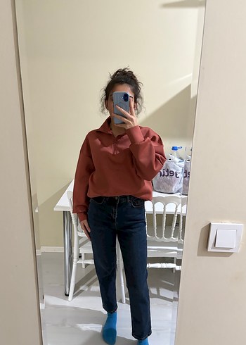 boyfirend kesim Kadın Kot Pantolon - Görsel 2