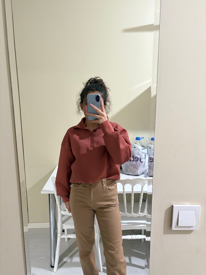 boyfirend kesim Kadın Kot Pantolon - Görsel 5